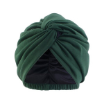 Elastne Kahekihiline Turban, Puhta V&auml;rvi Keerdp&ouml;&ouml;re M&uuml;ts, Siidist Keemiaravietniline Peakatte.  variant-36953, Žalia