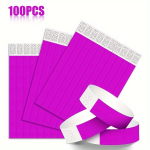100tk Tyvek K&auml;epaelad &Uuml;ritustele Mugavad Paberilised Wristbandid., Deep Red 100vnt