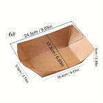 &Uuml;hekordsed taldrikud, 30 tk, 30 vnt.-6#-260*175*60(mm)