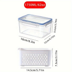 2/4tk S&auml;ilitusn&otilde;ud, Multifunktsionaalne Lekkevaba Ja Taaskasutatav Toidukarp Kaantega , 850 ml