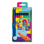 V&auml;rviline marker - STAEDTLER - Triplus Color HAPPY - 10 t&uuml;kki - Tipp 1,0 mm - Pestav