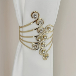 Elegantne 2tk Rhinestone-Kaunistatud Kardinakinnitid - Kodu Dekoratsioon. , Auksinis