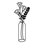 Metallist seinakaunistus Flower 6