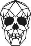 Metallist seinadekoratsioon Skull, 35x50 cm