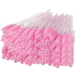 Meigipintslid ja tarvikud, &uuml;hekordsed kristallripsmeharjad, ideaalne ripsmetu&scaron;&scaron;i pealekandmiseks ja kulmude hooldamiseks, roosa