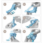 Beebikandikud,laste libisemisvastane randmepael pikkusega 1,5 meetrit,sinine