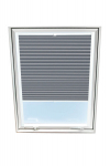 Plisseeritud kardin katuseaknale Velux, 78x140 cm, hall B-308000