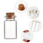 K&ouml;&ouml;gim&ouml;&ouml;bli aksessuaarid, 15 tk korgiga miniklaaspudelid, 8 ml purgid isetegemiseks, pulmadeks, eheteks ja pidutsemiseks,