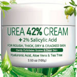 100g Uurea 42% Kreem Salits&uuml;&uuml;lhappega 2%, Niisutab Kuiva Nahka Jalad, Kontsad, K&uuml;&uuml;narnukid, K&auml;ed.