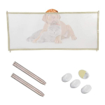 Siseuksed,Kaasaskantav Baby Gate | V&otilde;rgust kokkupandav turvaaed koertele, lihtne paigaldada sise- ja v&auml;listingimustes &ndash; mitmek&uuml;lgne kasutus., beež-180*72cm