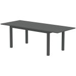 Outsunny Garden Table Extended Aluminium 160/220x90 cm Ilmastikukindel r&otilde;dulaua, libisemisvastane buffetlaud Camping laud 6-8 inimesele, v&auml;litingimustes s&ouml;&ouml;gilaud aeda, terrassile, r&otilde;dule Hall, Pilka