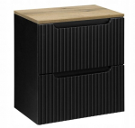 Vannitoakapp, hingedega, must NOVA 50 x 40 x 60 cm