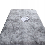 Pehme pl&uuml;&uuml;sist vaip pehme pl&uuml;&uuml;sist laiguline 300x200cm helehall ilus