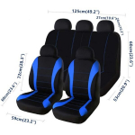 Istmekatted, tarvikud, universaalsed autoistmekatted | T&auml;ielik veekindlate tarvikute komplekt | Four Seasons Fit, sinine