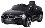 MUKUTISRIDES Laste &uuml;heistmeline elektriauto BMW 6 GT must