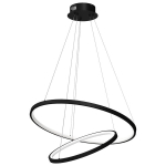Riputatav valgusti Hoop 51W LED, must