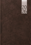 P&auml;ev A5, k&otilde;vak&ouml;ide, lederiinist kaaned (TUMEPRUUN), Day A5, Teacher's book, leatherine covers (dark brown)