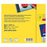 kleebisetikett eemaldatav AVERY Zweckform 63,5x29,6mm 25 lehte pakis neoonkollane (L6004REV-25)