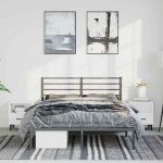 kaheinimese voodi，t&auml;iskasvanu voodi，metallist voodiraam peatsiga, must, 150x200 cm CFE5057881