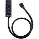 Arvutite jahutus ja muud tarvikud,4 Pin PWM Fan Hub | Protsessori/arvuti korpuse ventilaatori toitejaotur | 12V arvutiadapteri kaabel, 1x5 pin