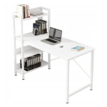 Arvutilaud laud Valge Ateljee   kaasaegne koos raamaturiiuliga M&auml;ngulaud