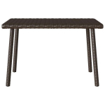 Garden kohvilaud，tugitoolilaud，diivanilaud Ristk&uuml;likukujuline pruun 60x40x37 cm CFE871272