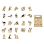 46 tk Vintage Animal Kleebid džungli loomaaia lemmikloomade kleebised džunglisarja scrapbooking m&auml;rkmikud