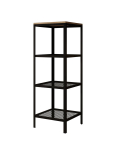 Riiul Furniture Reli, pruun/must