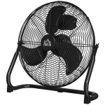 HOMCOM lauaventilaator Elektriline ventilaator 4 kiiruse seadistusega, 120&deg; reguleeritava nurga all, koju, kontorisse, magamistuppa, must, Juoda