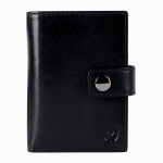 Nahast rahakott kaartidele VALENTA MAGSAFE LUXE BLACK