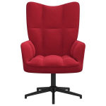 vidaXL puhketool, veinipunane, samet