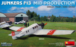 Liimitav mudel MiniArt 48005 Junkers F13 Mid Production German, Polish, Swiss Service 1/48