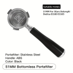 ALIKISSCAFE Praktiline 51mm Espressokohv T&otilde;eline Filtrikandja 3 K&otilde;rvaga.,  Portafilteris 51mm juodas
