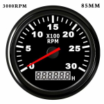 6K/8k RPM paadi tahhomeeter diiselmootori jaoks paadipaadi aurust minutis, t&ouml;&ouml;ajaga punase taustaga valgustus 9-32 V