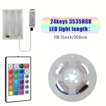 LED riba patareidiga pult, 118,11 colio / 300 cm