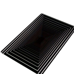 Geomeetriline vaip v&auml;litingimustesse, 60 cm x 90 cm / 23,62 colio x 35,43 colio