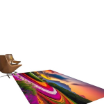 Dekoratiivne Mere Muster Vaip, 55 * 79 colių / 140 * 200 cm