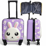Laste reisikohver ratastel, lilla