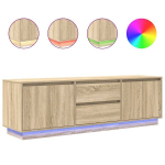 LED-tuledega telerikapp，TV Kapp，telerialus, Sonoma tamm, 160,5x41x50 cm CFE225994