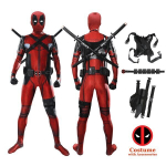 Deadpool Cosplay &uuml;likond - maski ja aksessuaaridega superkangelase keha ja t&auml;iskasvanutele m&otilde;eldud aksessuaarid - 5vnt -317, 110 (sobib 100-110cm)