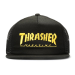 Meeste m&uuml;ts Thrasher logo mesh cap embroidered, 115957, must, kollane, ONESIZE