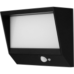 REV v&auml;livalgusti LED Solar Wandl.Lumus 110lm Alu schw.m.Bewegungsm.2022001300