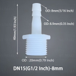 5tk Plastikust Meeste Keere Vooliku &Uuml;hendus G1/2 G3/4 Toll Pagood&uuml;hendus Veepumba Seade., G1/2&ndash;8 mm (5/16 colių)