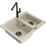 Pool-topelt graniidist valamu Mexen Carlos koos k&ouml;&ouml;gisegistiga Flora, beež - 6518-69-670401-57-B