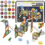Magnetic Construction Blocks Luminous Ball Track Ballodrome paneelid 69 el.