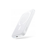 Akupank Wozinsky 10.000 mAh USB-C ja Micro USB 5V 2A magnetiline akupank, valge