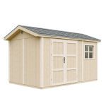 Aiamaja esmaklassiline 8,68 m&sup2; - K252x250x412 cm- P&otilde;randa ja bituumensindlitega - Timbela M914A