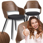 Polsterdatud tool Mebel Elite ORBI p&auml;hklipuu must