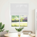 plisseeritud ruloo，privaatsuse kardina valge 100x100 cm kanga laius 99,4 cm CFE99521