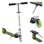 Tulano Zigzag 35 green kokkupandav t&otilde;ukeratas lastele &ndash; 145 mm rattad ja amort